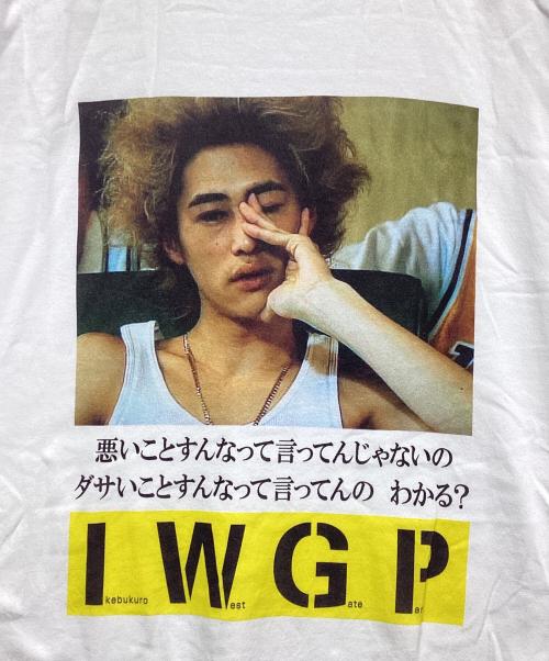 MEDICOM TOY（メディコムトイ）MEDICOM TOY (メディコムトイ) IWGP (-) PHOTO MASSEGE TEE ホワイト サイズ:Mの古着・服飾アイテム