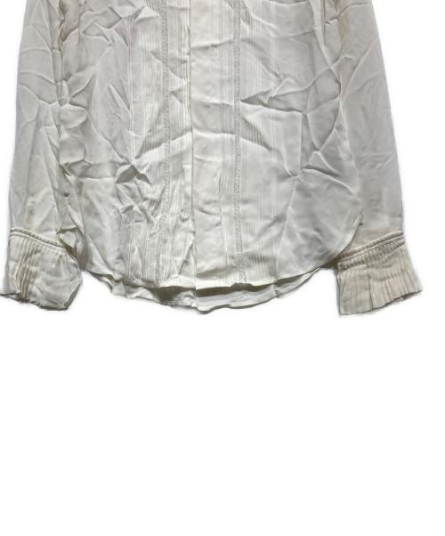 POLO RALPH LAUREN（ポロ・ラルフローレン）POLO RALPH LAUREN (ポロ・ラルフローレン) シルクブラウス ホワイト サイズ:6の古着・服飾アイテム