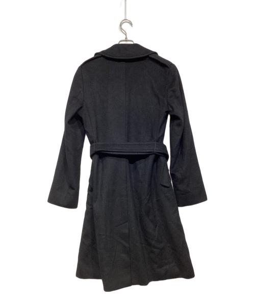 Max Mara Studio（マックスマーラ ストゥディオ）Max Mara Studio (マックスマーラ ストゥディオ) カシミヤコート ブラック サイズ:40の古着・服飾アイテム