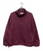 EVISENエビセン）の古着「PUNCH HALF ZIP SWEAT」｜バーガンディー