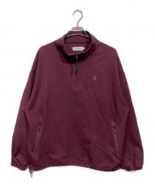 EVISEN（エビセン）の古着「PUNCH HALF ZIP SWEAT」｜バーガンディー