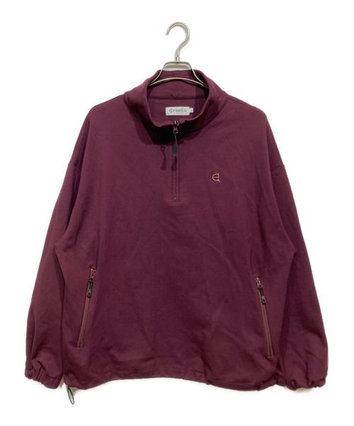 EVISEN（エビセン）EVISEN (エビセン) PUNCH HALF ZIP SWEAT バーガンディー サイズ:Lの古着・服飾アイテム