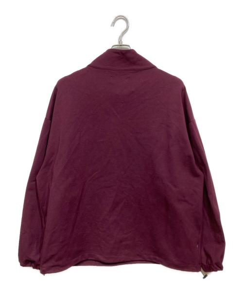 EVISEN（エビセン）EVISEN (エビセン) PUNCH HALF ZIP SWEAT バーガンディー サイズ:Lの古着・服飾アイテム