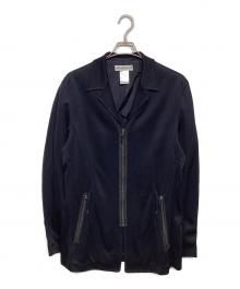 ISSEY MIYAKE MEN（イッセイミヤケメン）の古着「ジャージージップブルゾン」｜ネイビー