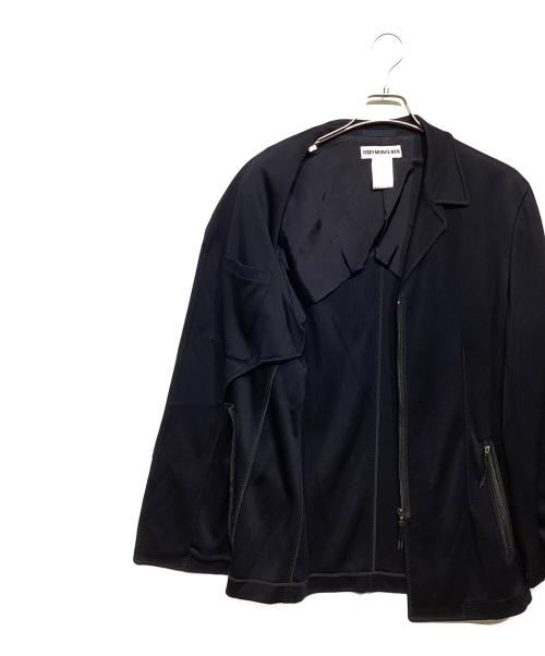ISSEY MIYAKE MEN（イッセイミヤケメン）ISSEY MIYAKE MEN (イッセイミヤケメン) ジャージージップブルゾン ネイビー サイズ:Lの古着・服飾アイテム