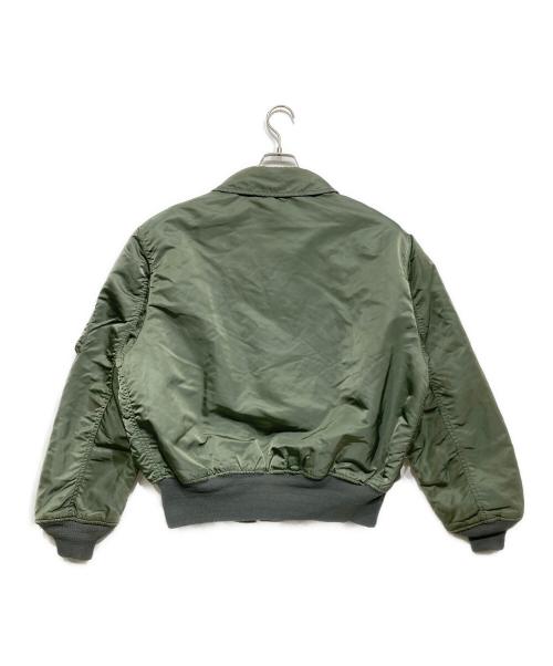 ALPHA（アルファ）ALPHA (アルファ) フライトジャケット オリーブ サイズ:Lの古着・服飾アイテム