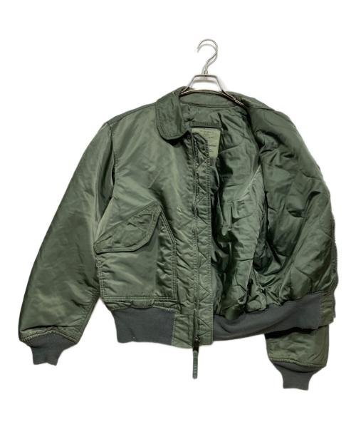 ALPHA（アルファ）ALPHA (アルファ) フライトジャケット オリーブ サイズ:Lの古着・服飾アイテム