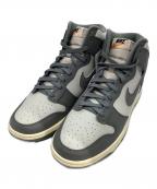 NIKEナイキ）の古着「Dunk High Retro SE Vintage」｜グレー×ホワイト
