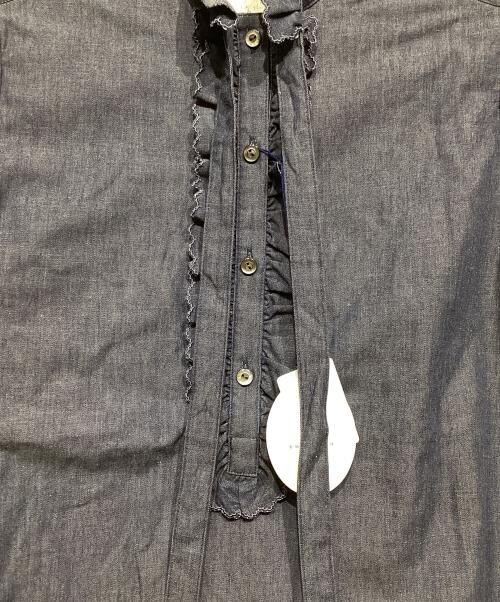 yunahica（ユナヒカ）yunahica (ユナヒカ) chieko (チエコ) スカラップ刺繍ブラウス インディゴ サイズ:2の古着・服飾アイテム