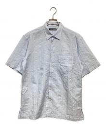 ISSEY MIYAKE（イッセイミヤケ）の古着「シワ加工ストライプシャツ」｜ブルー
