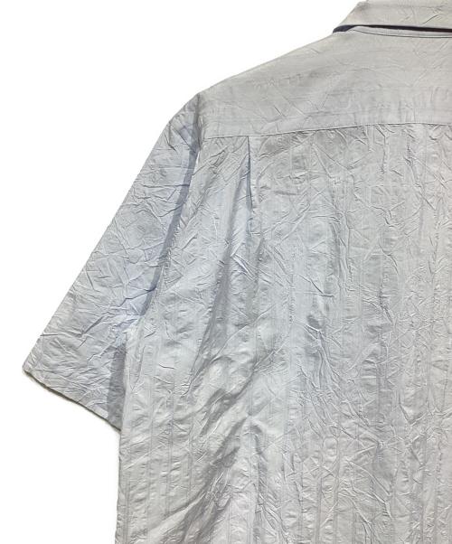 ISSEY MIYAKE（イッセイミヤケ）ISSEY MIYAKE (イッセイミヤケ) シワ加工ストライプシャツ ブルー サイズ:3の古着・服飾アイテム