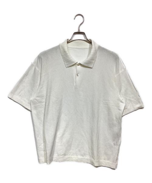 ISSEY MIYAKE（イッセイミヤケ）ISSEY MIYAKE (イッセイミヤケ) インサイドアウトポロシャツ ホワイト サイズ:4の古着・服飾アイテム