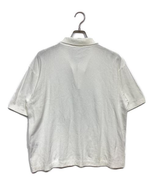 ISSEY MIYAKE（イッセイミヤケ）ISSEY MIYAKE (イッセイミヤケ) インサイドアウトポロシャツ ホワイト サイズ:4の古着・服飾アイテム