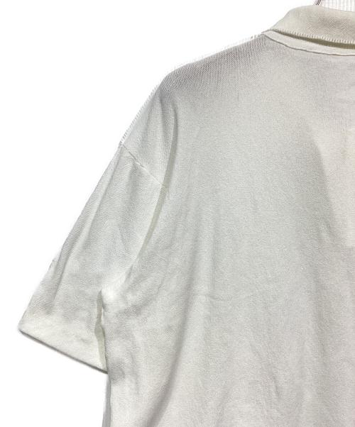 ISSEY MIYAKE（イッセイミヤケ）ISSEY MIYAKE (イッセイミヤケ) インサイドアウトポロシャツ ホワイト サイズ:4の古着・服飾アイテム