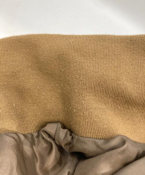BEARDSLEY（ビアズリー）BEARDSLEY (ビアズリー) ジップフレアダウン ブラウン サイズ:Freeの古着・服飾アイテム