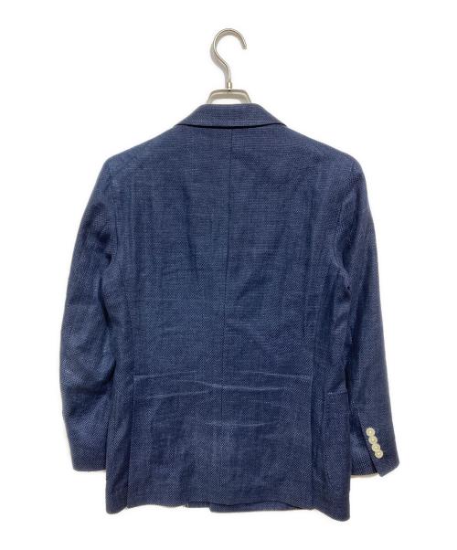 TAGLIATORE（タリアトーレ）TAGLIATORE (タリアトーレ) リネンコットン ダブルジャケット ネイビー サイズ:44/7 Rの古着・服飾アイテム