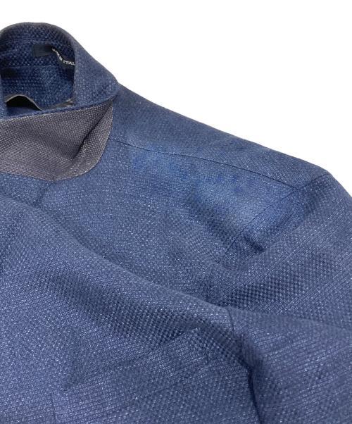 TAGLIATORE（タリアトーレ）TAGLIATORE (タリアトーレ) リネンコットン ダブルジャケット ネイビー サイズ:44/7 Rの古着・服飾アイテム