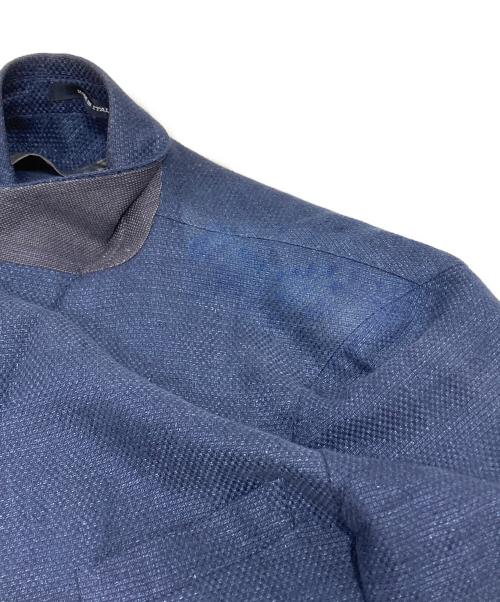 TAGLIATORE（タリアトーレ）TAGLIATORE (タリアトーレ) リネンコットン ダブルジャケット ネイビー サイズ:44/7 Rの古着・服飾アイテム