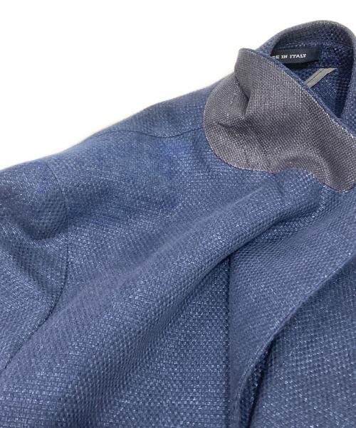 TAGLIATORE（タリアトーレ）TAGLIATORE (タリアトーレ) リネンコットン ダブルジャケット ネイビー サイズ:44/7 Rの古着・服飾アイテム