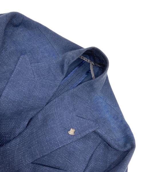 TAGLIATORE（タリアトーレ）TAGLIATORE (タリアトーレ) リネンコットン ダブルジャケット ネイビー サイズ:44/7 Rの古着・服飾アイテム
