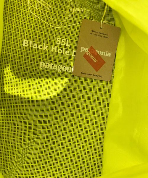 Patagonia（パタゴニア）Patagonia (パタゴニア) ブラックホール・ダッフル 55L イエローの古着・服飾アイテム