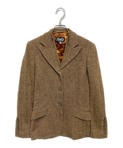 DOLCE & GABBANA（ドルチェ＆ガッバーナ）DOLCE & GABBANA (ドルチェ＆ガッバーナ) テーラードジャケット ベージュ サイズ:38の古着・服飾アイテム