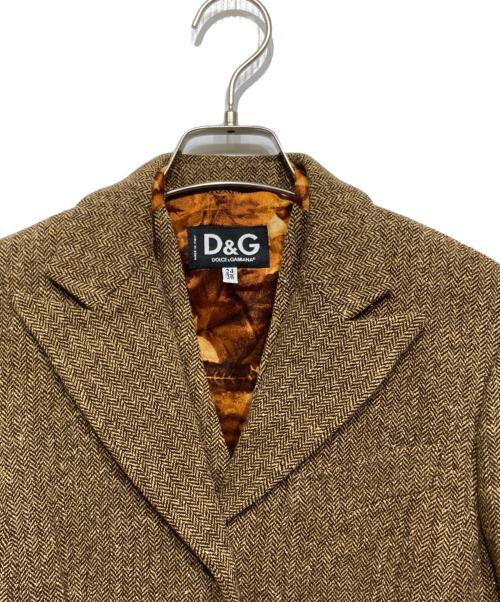 DOLCE & GABBANA（ドルチェ＆ガッバーナ）DOLCE & GABBANA (ドルチェ＆ガッバーナ) テーラードジャケット ベージュ サイズ:38の古着・服飾アイテム