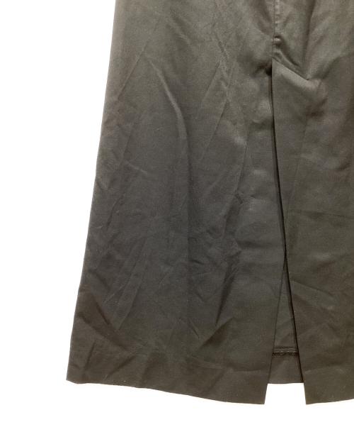 CINOH（チノ）CINOH (チノ) SUMMER WOOL DRAPE DRESS ブラック サイズ:36の古着・服飾アイテム
