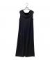 CINOH（チノ）の古着「SUMMER WOOL DRAPE DRESS」｜ブラック