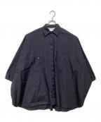 MaxMaraマックスマーラ）の古着「Poplin Mini Shirt」｜ネイビー