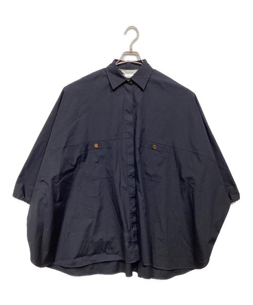 MaxMara（マックスマーラ）MaxMara (マックスマーラ) Poplin Mini Shirt ネイビー サイズ:36の古着・服飾アイテム