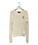 POLO RALPH LAURENポロ・ラルフローレン）の古着「ビーズポニーニット」｜ベージュ