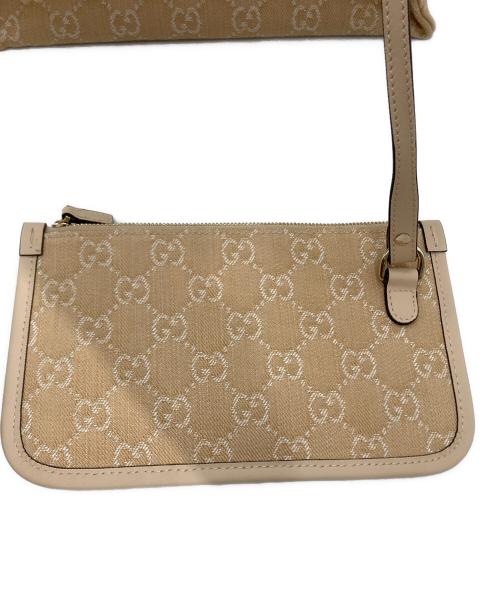 GUCCI（グッチ）GUCCI (グッチ) オフィディア ミディアムトートバッグ ベージュの古着・服飾アイテム