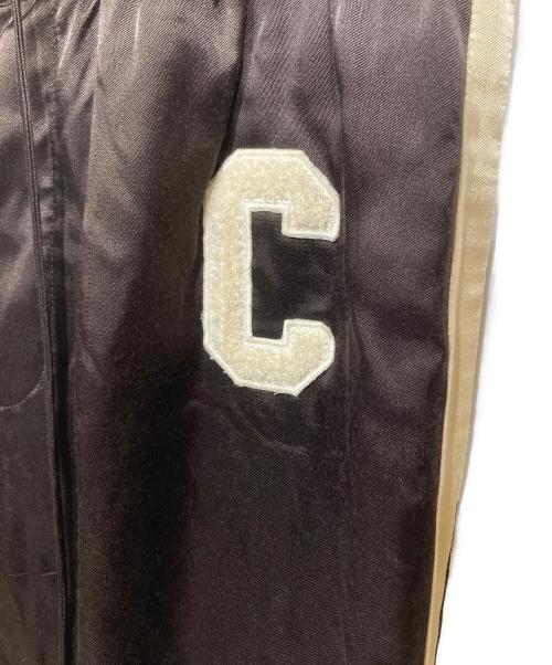 CELINE（セリーヌ）CELINE (セリーヌ) サイドラインサテントラックアスレチックロングパンツ ブラウン サイズ:34の古着・服飾アイテム