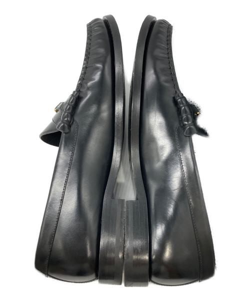 CELINE（セリーヌ）CELINE (セリーヌ) トリオンフ レザーローファー ブラック サイズ:41の古着・服飾アイテム