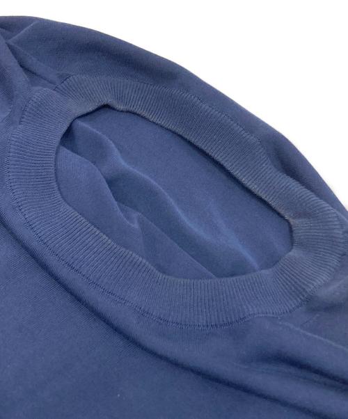 HERILL（ヘリル）HERILL (ヘリル) スビンコットン ツイスト オーバルネックニット ネイビー サイズ:2の古着・服飾アイテム