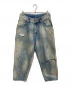 ANCELLMアンセルム）の古着「SELVEDGE TAPERED 5P DENIM PANTS」｜インディゴ