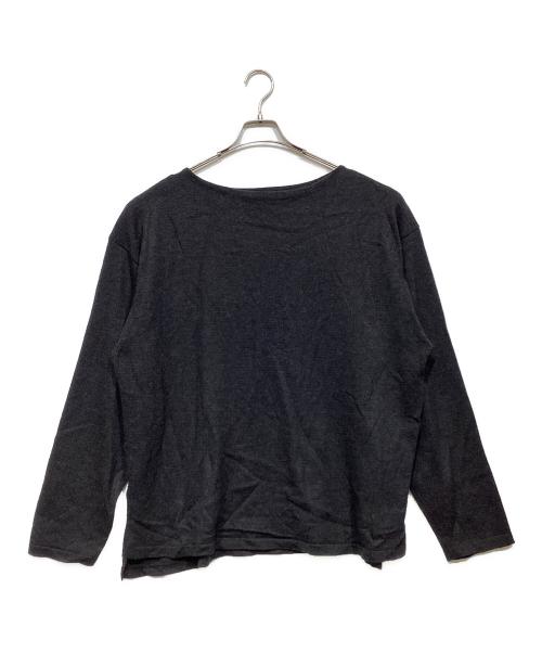 COMOLI（コモリ）COMOLI (コモリ) ウール和紙 ボートネックニット ブラック サイズ:記載なしの古着・服飾アイテム