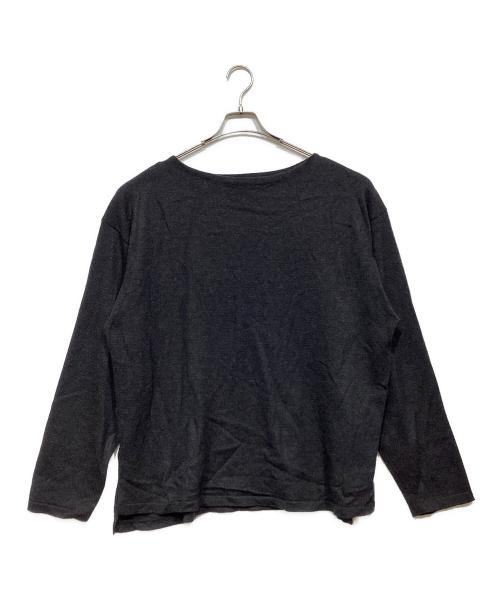 COMOLI（コモリ）COMOLI (コモリ) ウール和紙 ボートネックニット ブラック サイズ:記載なしの古着・服飾アイテム