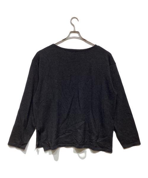COMOLI（コモリ）COMOLI (コモリ) ウール和紙 ボートネックニット ブラック サイズ:記載なしの古着・服飾アイテム
