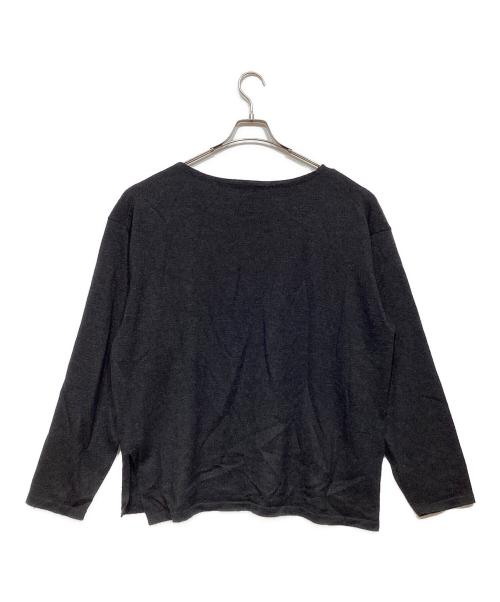 COMOLI（コモリ）COMOLI (コモリ) ウール和紙 ボートネックニット ブラック サイズ:記載なしの古着・服飾アイテム