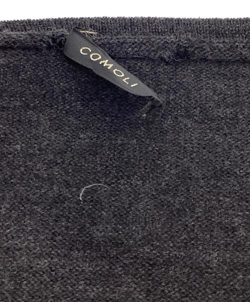 COMOLI（コモリ）COMOLI (コモリ) ウール和紙 ボートネックニット ブラック サイズ:記載なしの古着・服飾アイテム