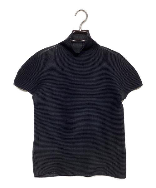 me ISSEY MIYAKE（ミーイッセイ ミヤケ）me ISSEY MIYAKE (ミーイッセイ ミヤケ) ハイネックカットソー ブラック サイズ:不明の古着・服飾アイテム