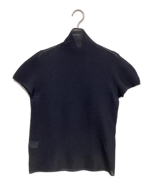 me ISSEY MIYAKE（ミーイッセイ ミヤケ）me ISSEY MIYAKE (ミーイッセイ ミヤケ) ハイネックカットソー ブラック サイズ:不明の古着・服飾アイテム