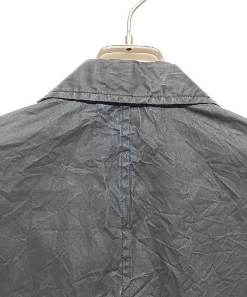 ISSEY MIYAKE MEN（イッセイミヤケメン）ISSEY MIYAKE MEN (イッセイミヤケメン) シワ加工テーラードジャケット ブラック×ブルー サイズ:4の古着・服飾アイテム