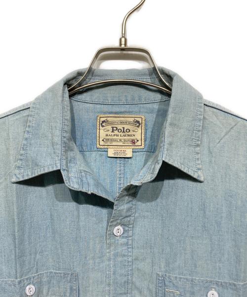 POLO RALPH LAUREN（ポロ・ラルフローレン）POLO RALPH LAUREN (ポロ・ラルフローレン) マキシデニムワンピース インディゴ サイズ:Sの古着・服飾アイテム