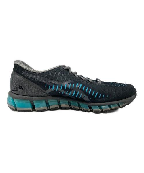 asics（アシックス）asics (アシックス) GEL-QUANTUM 360 I BLACK/AQUARIUM ブラック×ブルー サイズ:28.5の古着・服飾アイテム