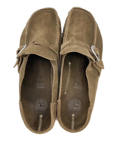 BIRKENSTOCK（ビルケンシュトック）BIRKENSTOCK (ビルケンシュトック) BUCKLEY レザーサンダル ブラウン サイズ:25の古着・服飾アイテム