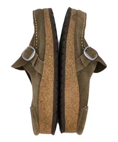 BIRKENSTOCK（ビルケンシュトック）BIRKENSTOCK (ビルケンシュトック) BUCKLEY レザーサンダル ブラウン サイズ:25の古着・服飾アイテム