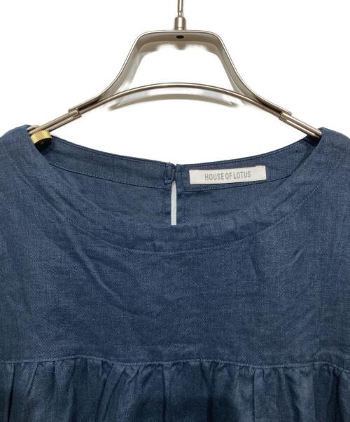 house of lotus（ハウスオブロータス）HOUSE OF LOTUS (ハウスオブロータス) ウォッシュリネンワンピース ネイビー サイズ:Mの古着・服飾アイテム